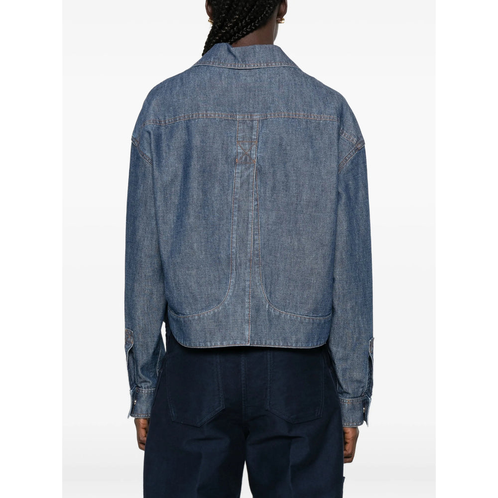 Fendi Blue Jackets - Denim Jackets Women