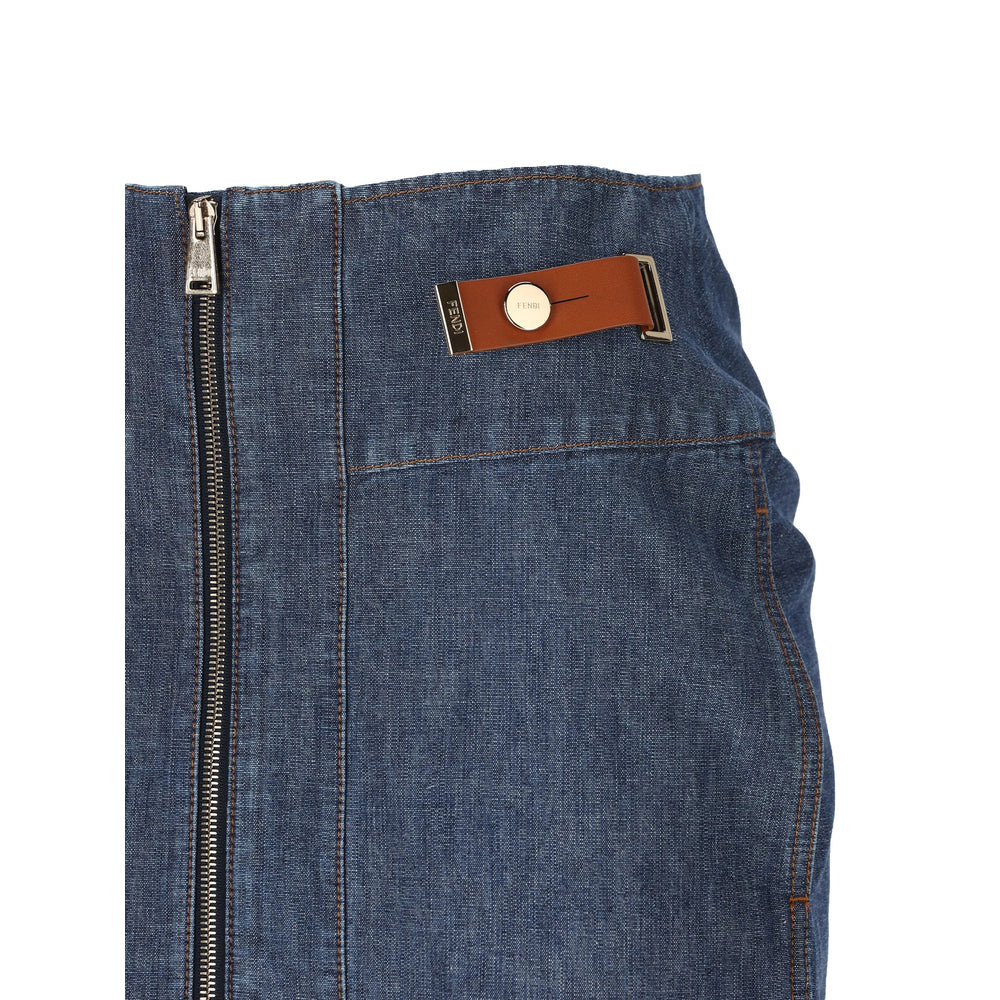 Fendi Blue Denim - Denim Skirts Women
