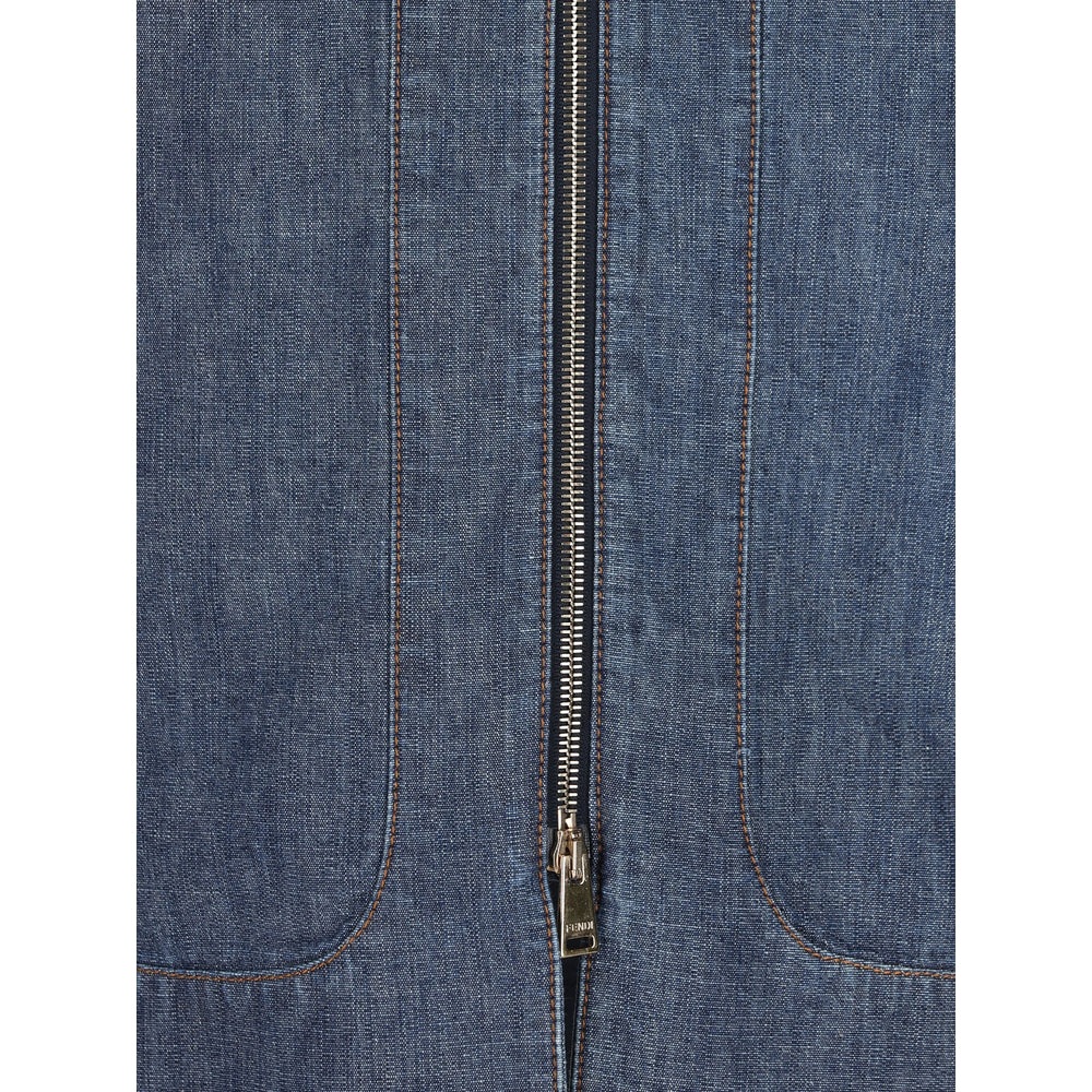 Fendi Blue Denim - Denim Skirts Women