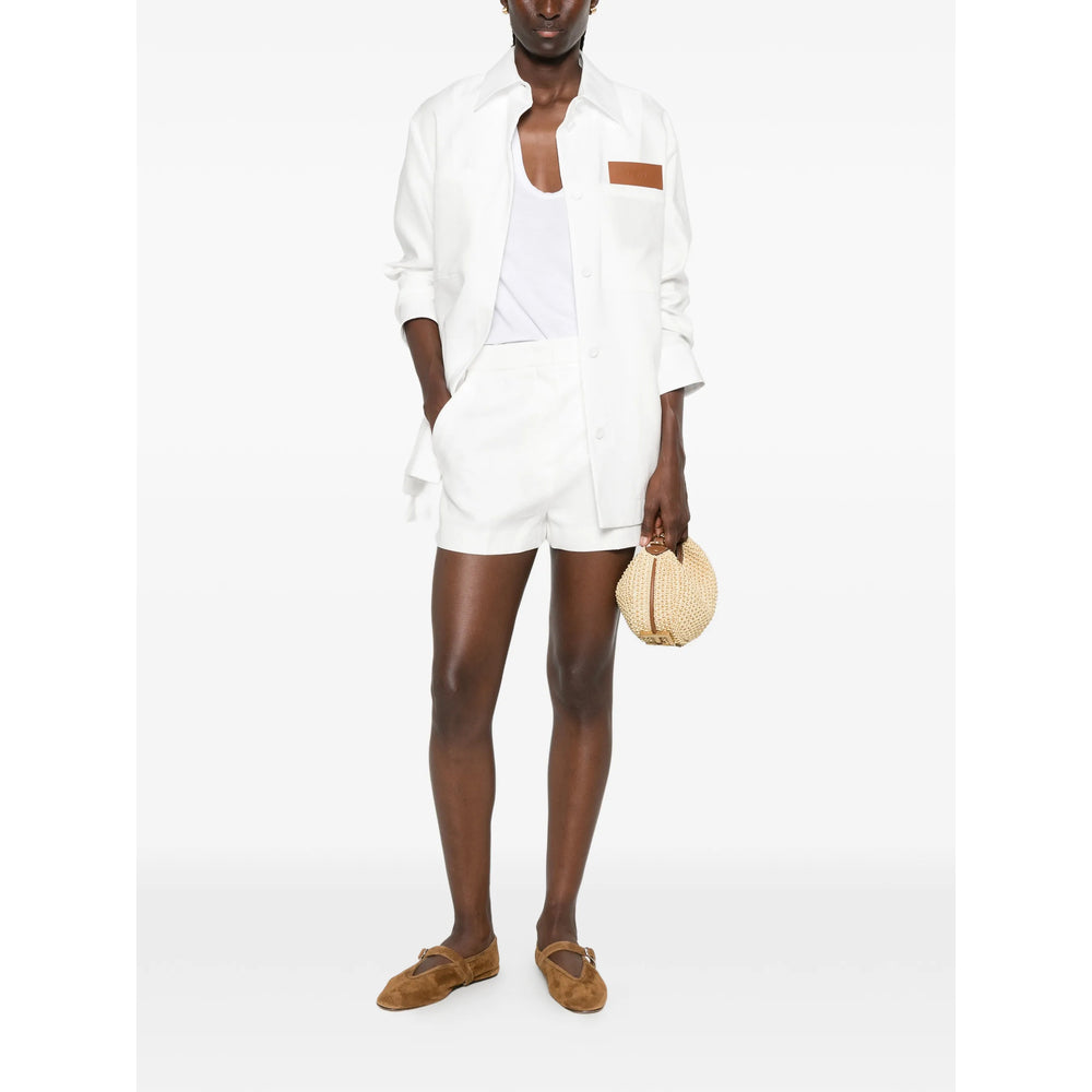 Fendi White Shorts - Tailored Shorts Women
