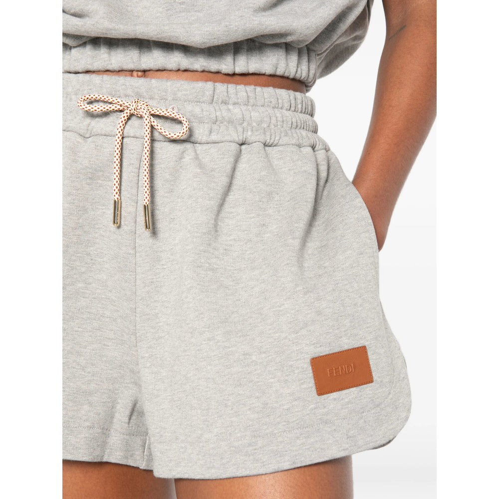 Fendi Grey Shorts - Mini Shorts Women