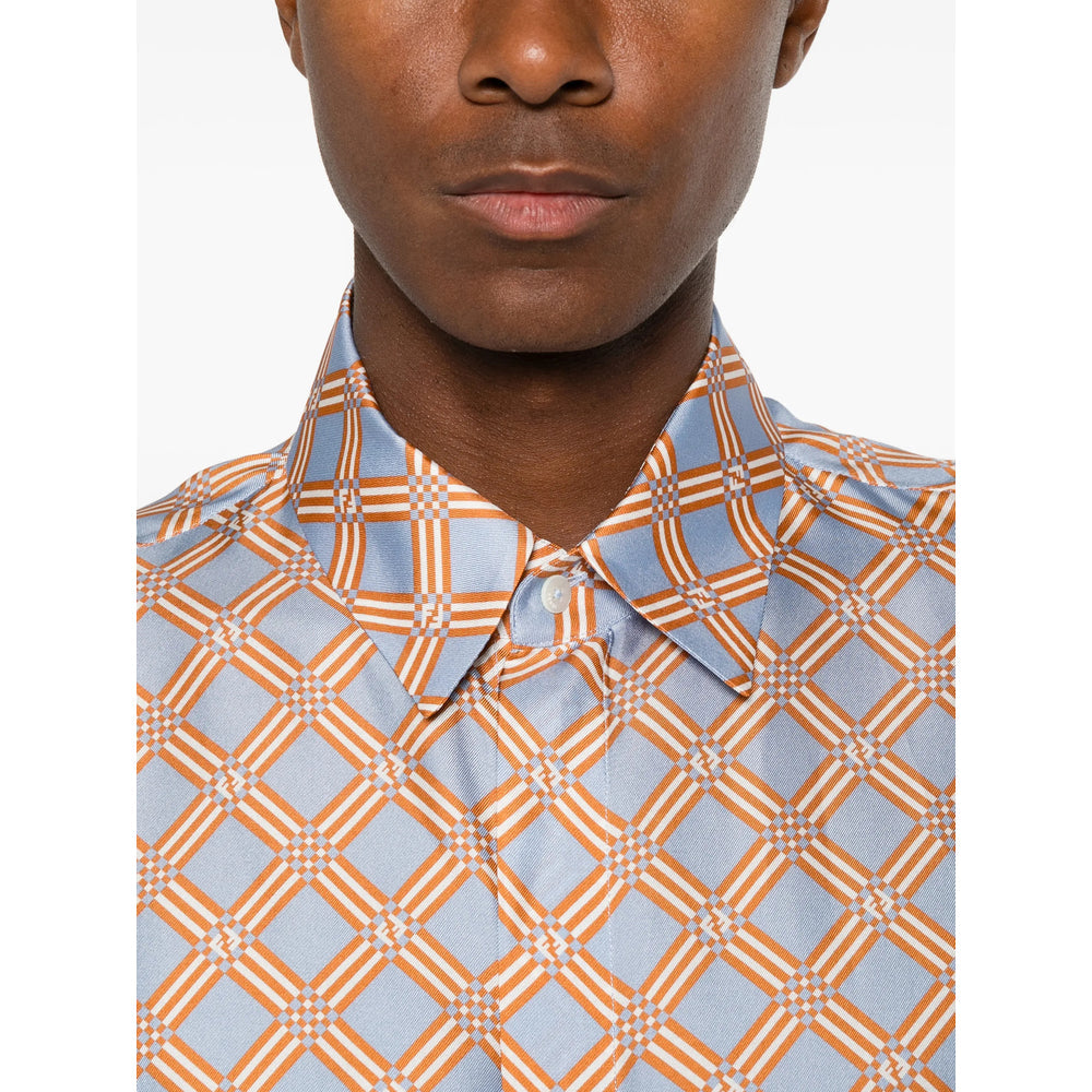 Fendi Blue Shirts Men