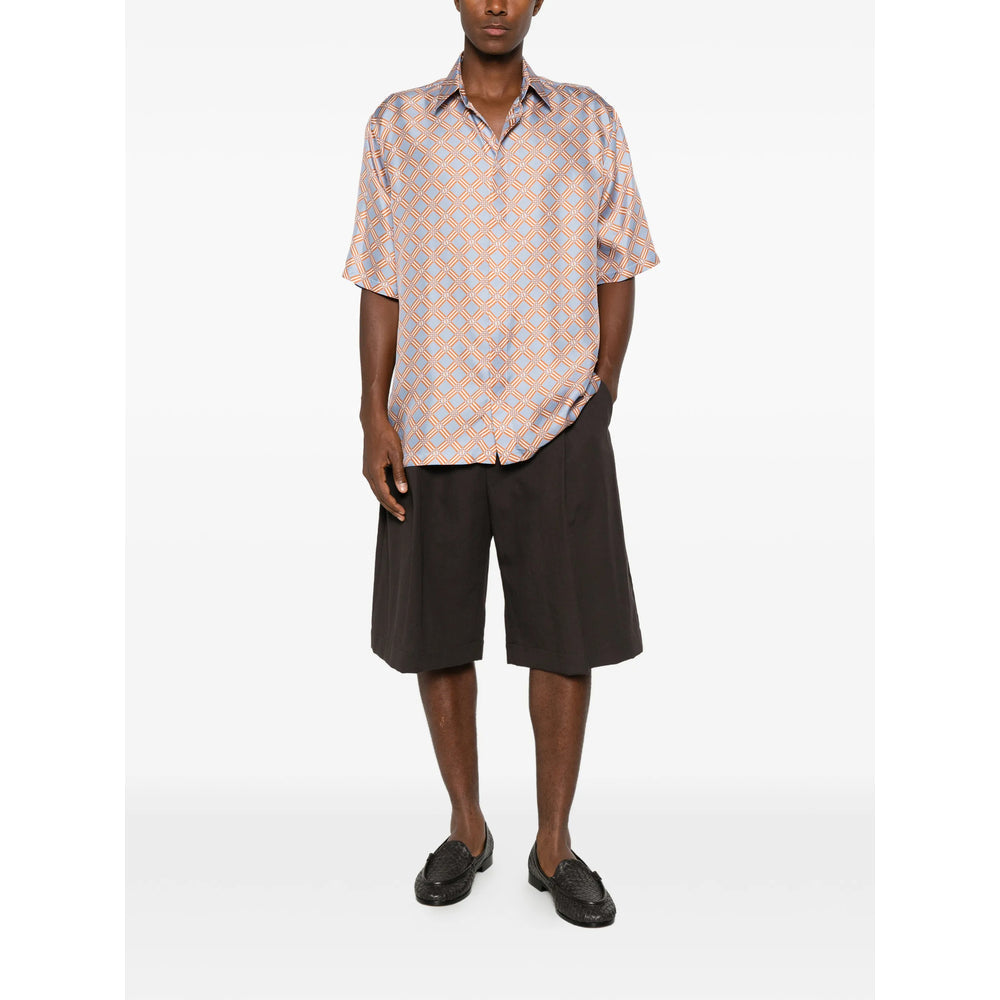Fendi Blue Shirts Men