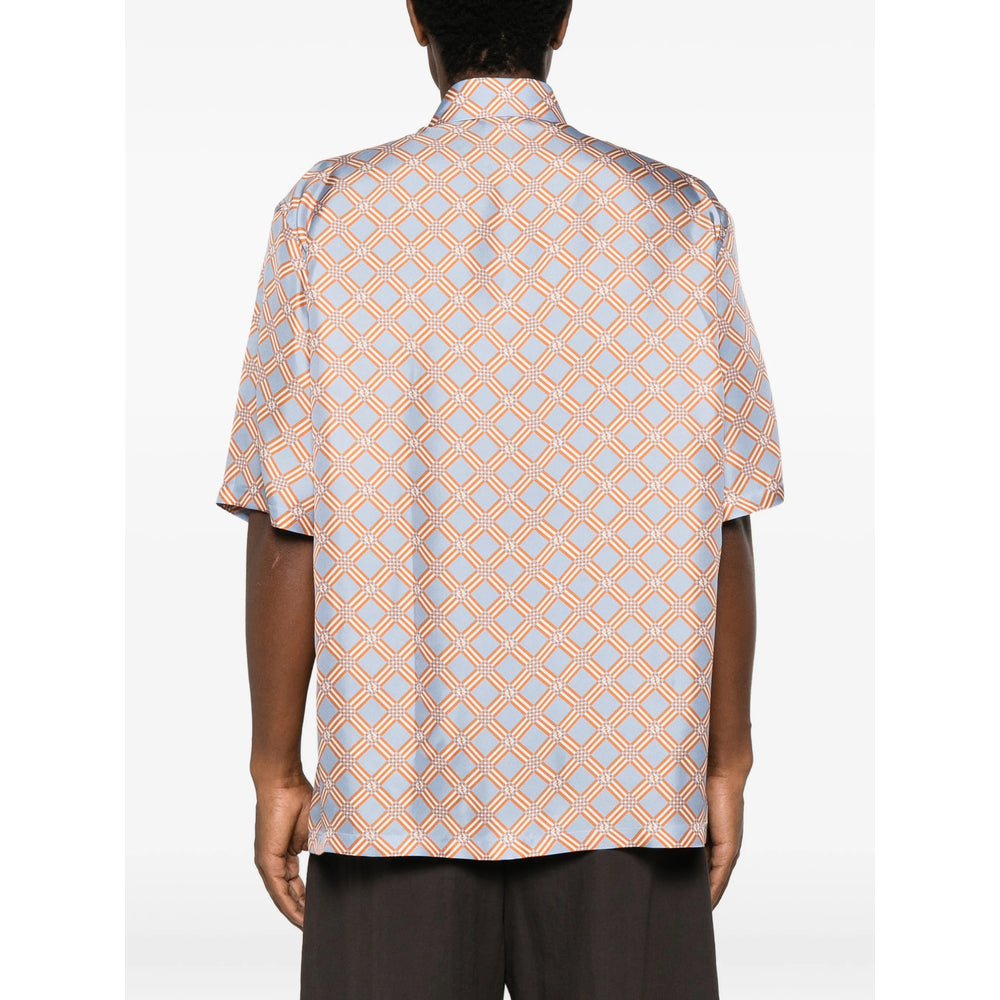 Fendi Blue Shirts Men