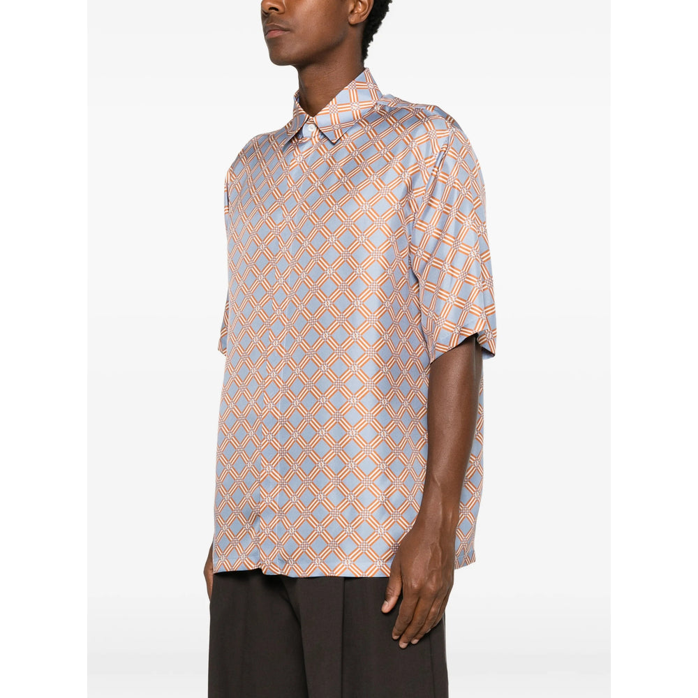 Fendi Blue Shirts Men