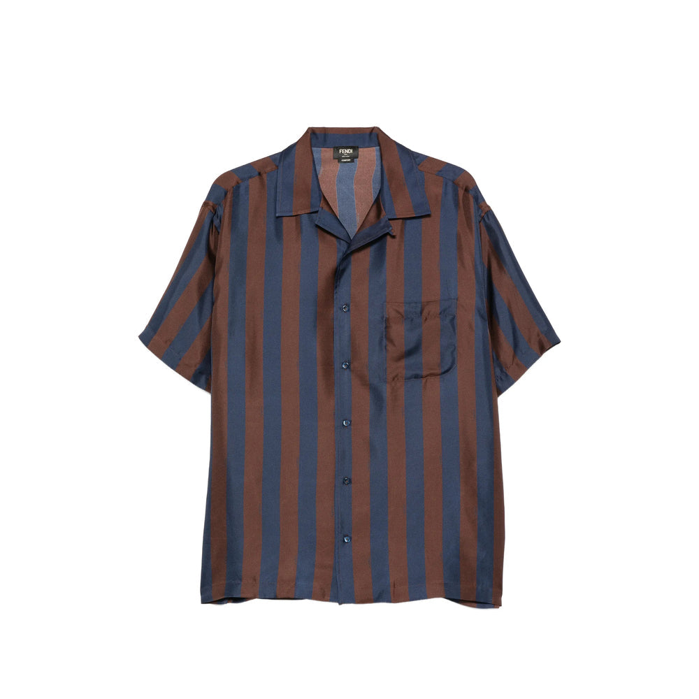 Fendi Blue Shirts Men