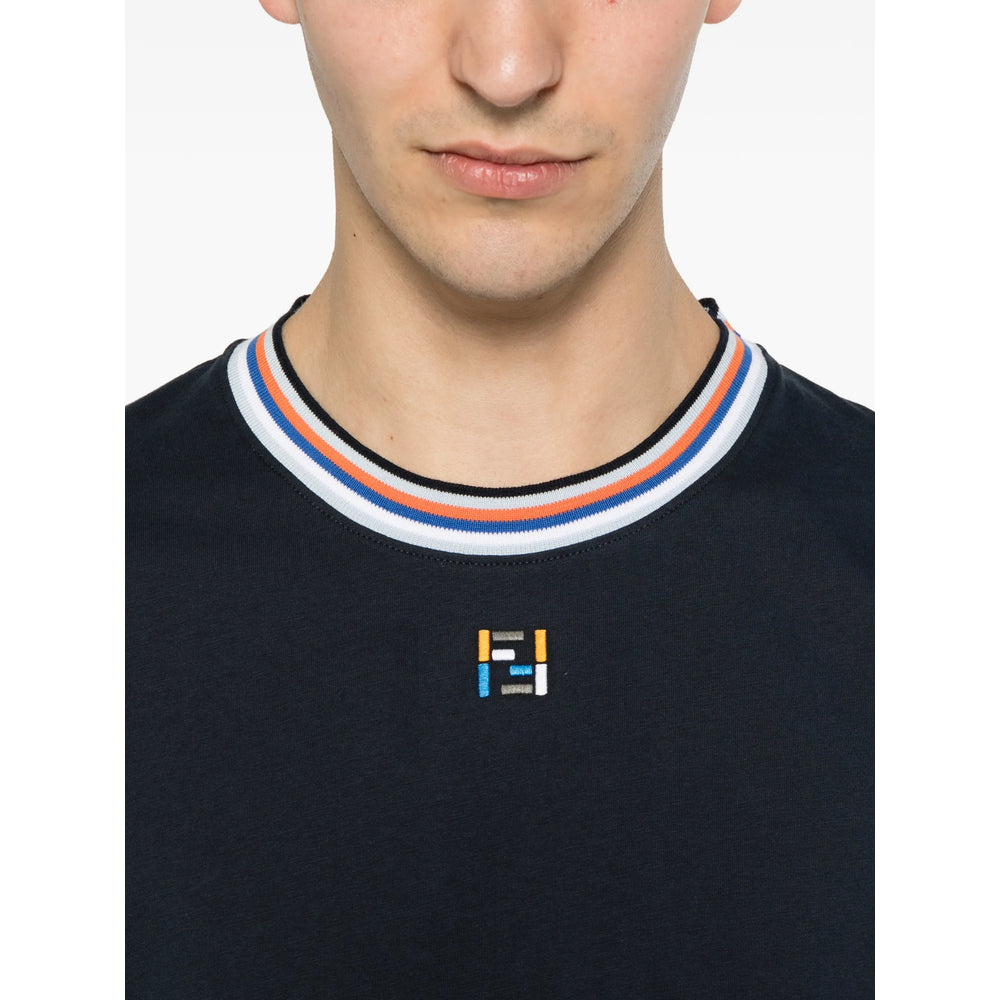 Fendi Blue T-Shirts & Vests - T-Shirts Men