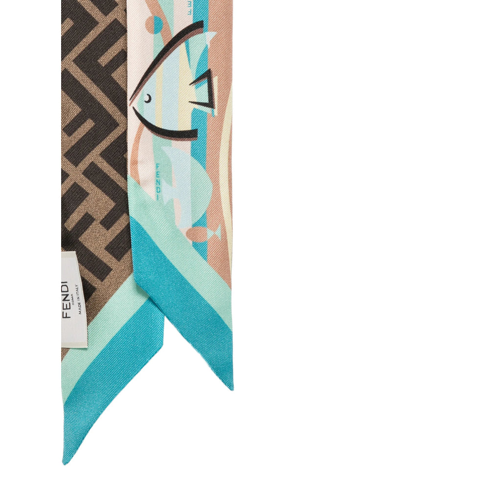 Fendi Blue Scarves Women