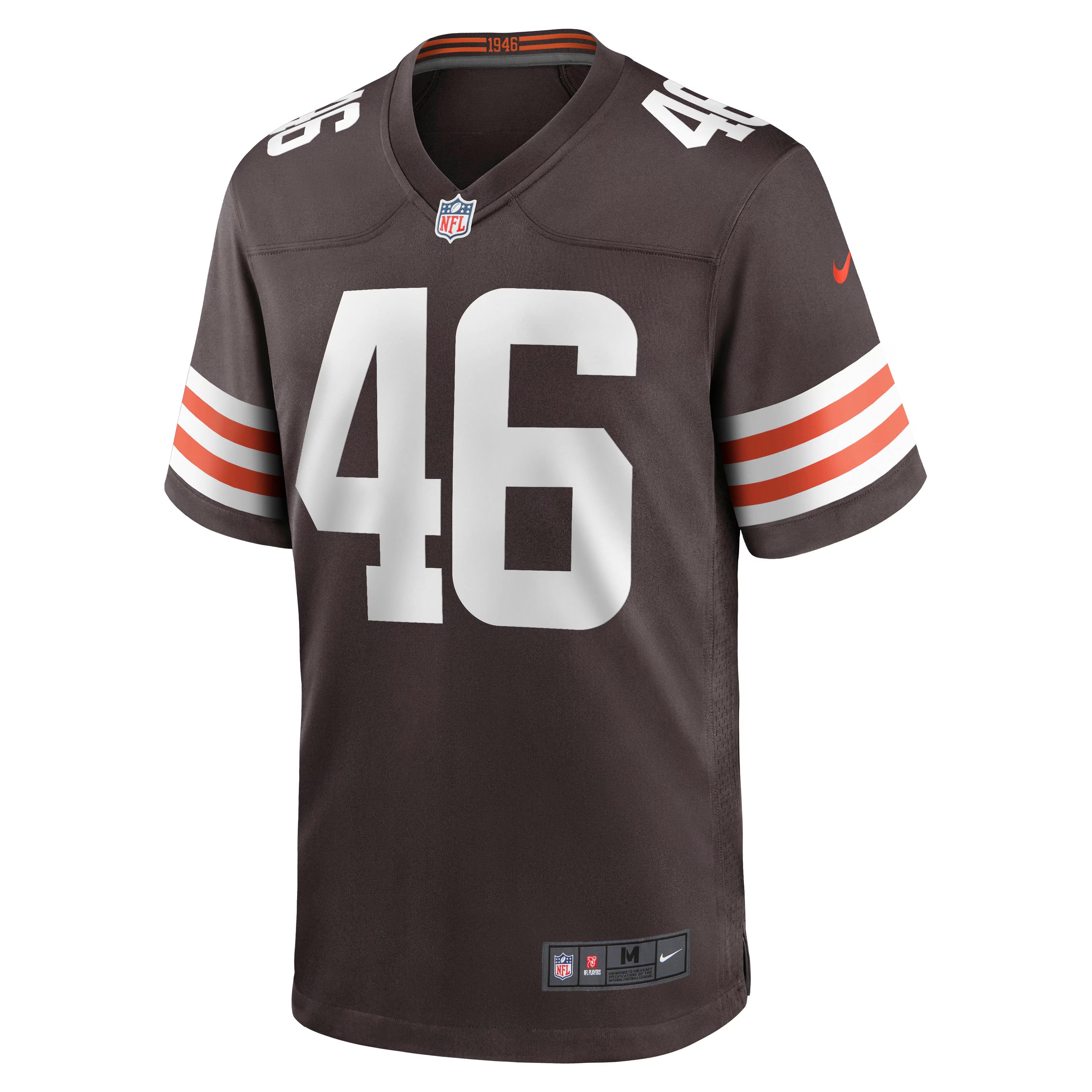 Cleveland Browns Don Fleming Brown Retired Player Jersey
