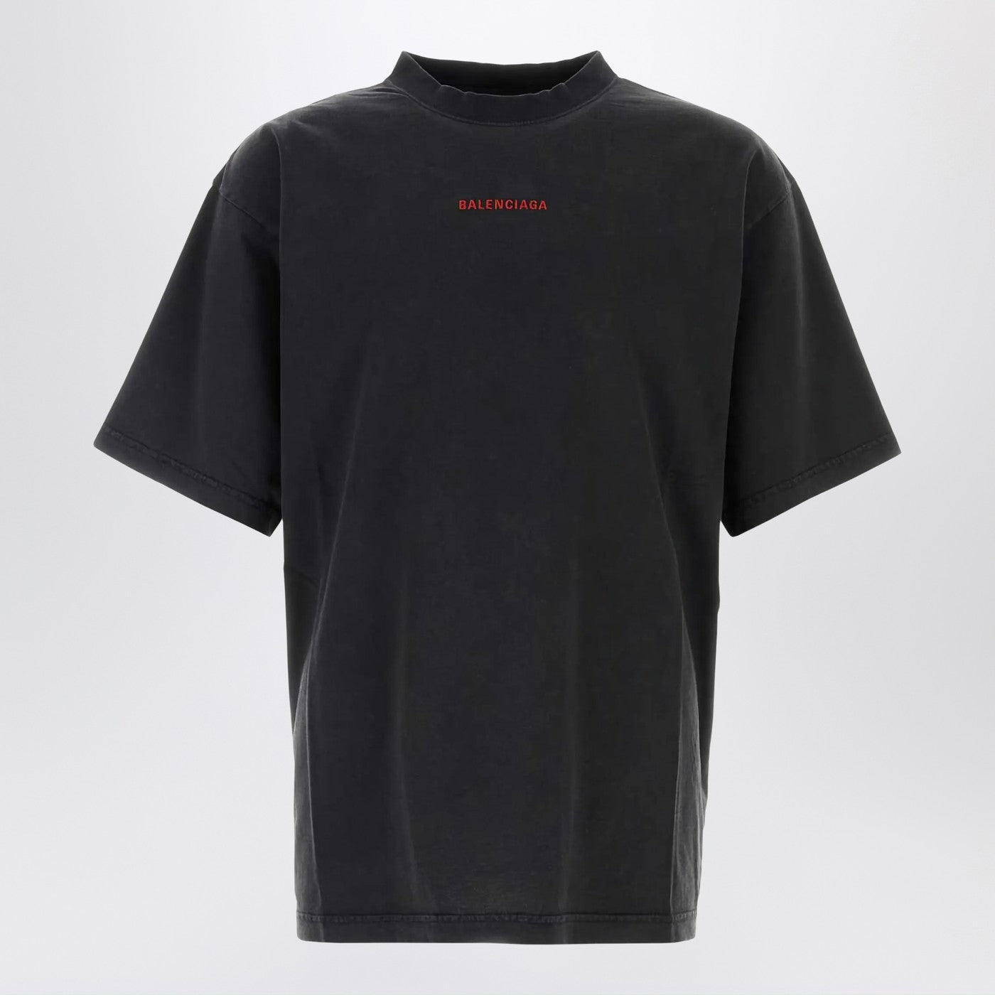 Balenciaga Light Blue Medium-Fit T-Shirt With Logo Men