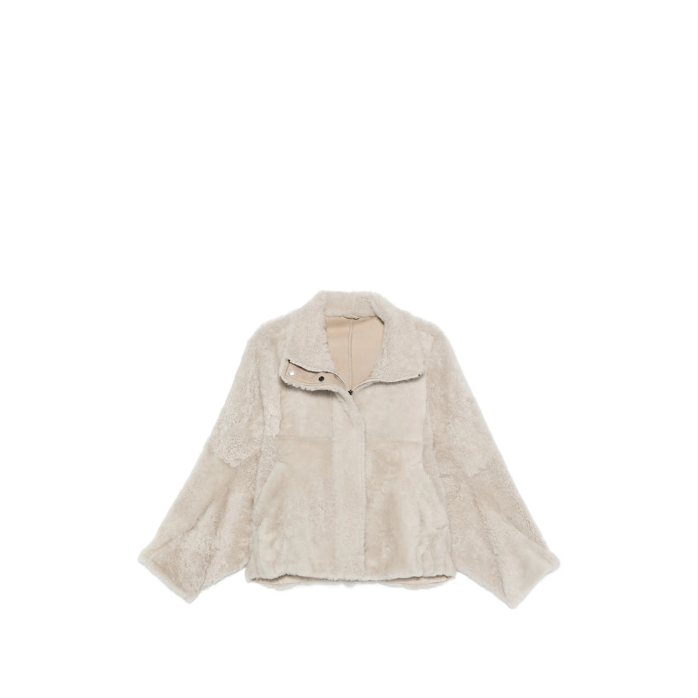 Brunello Cucinelli Neutrals Jackets - Faux Fur & Shearling Jackets Women