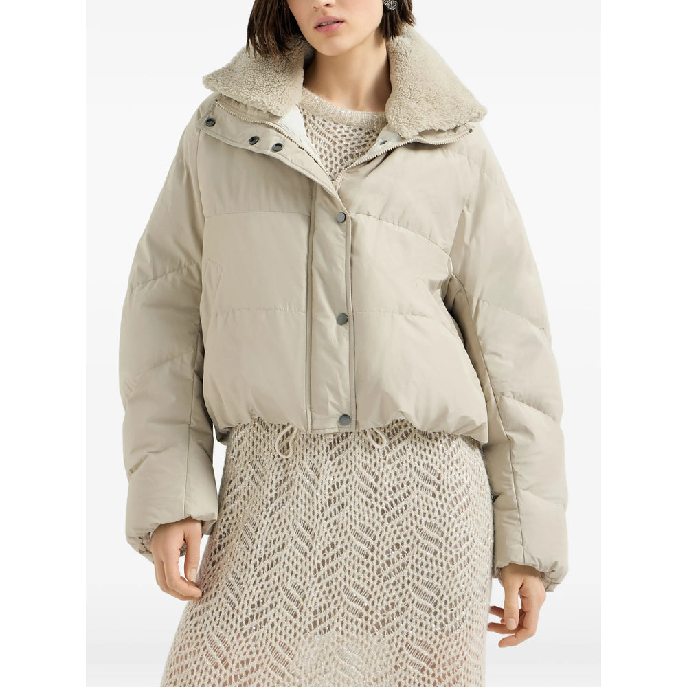 Brunello Cucinelli Neutrals Jackets - Puffer Jackets Women