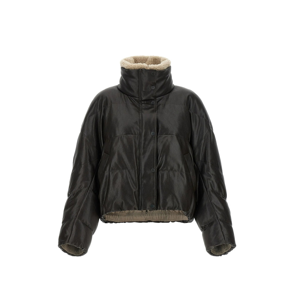Brunello Cucinelli Brown Jackets - Leather Jackets Women