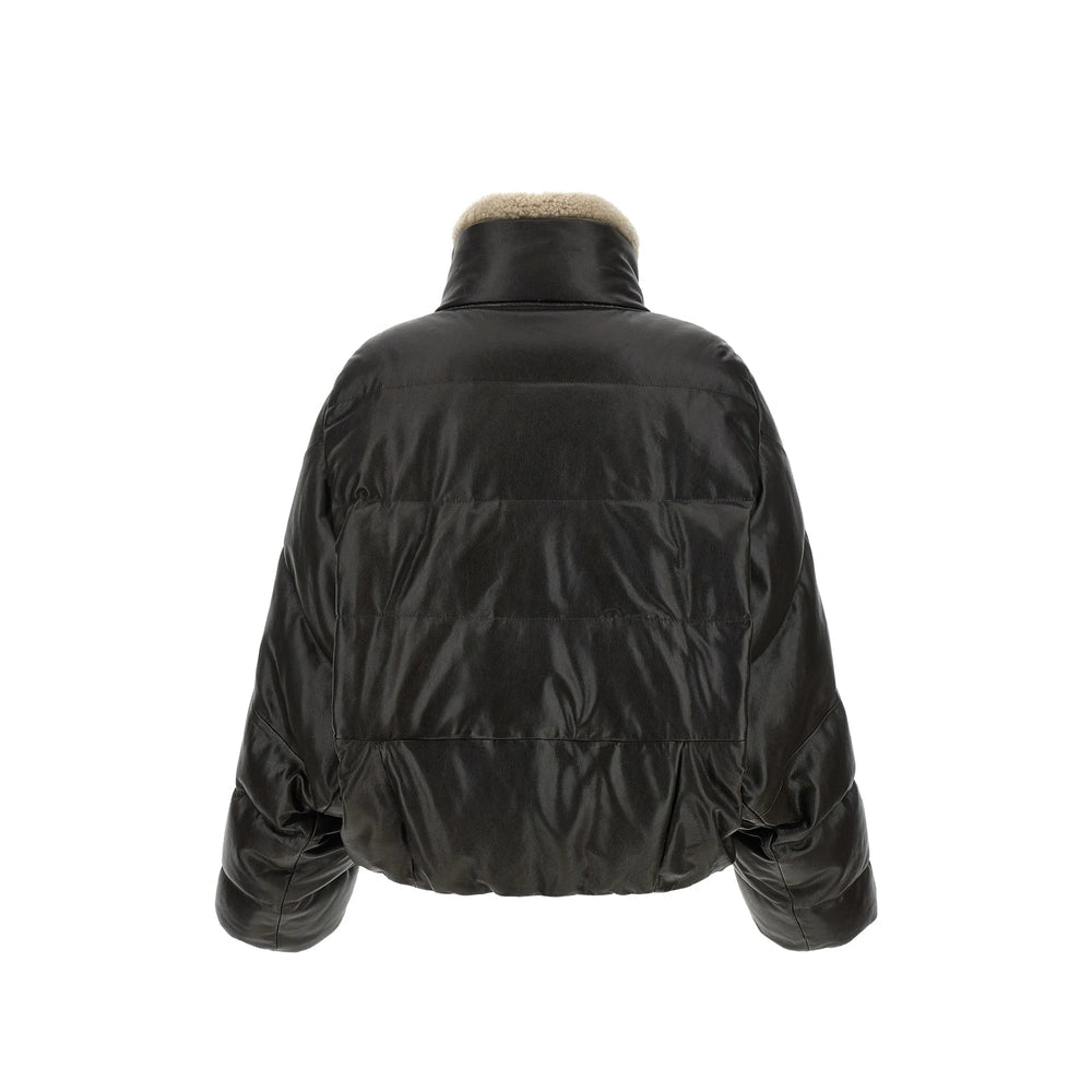Brunello Cucinelli Brown Jackets - Leather Jackets Women