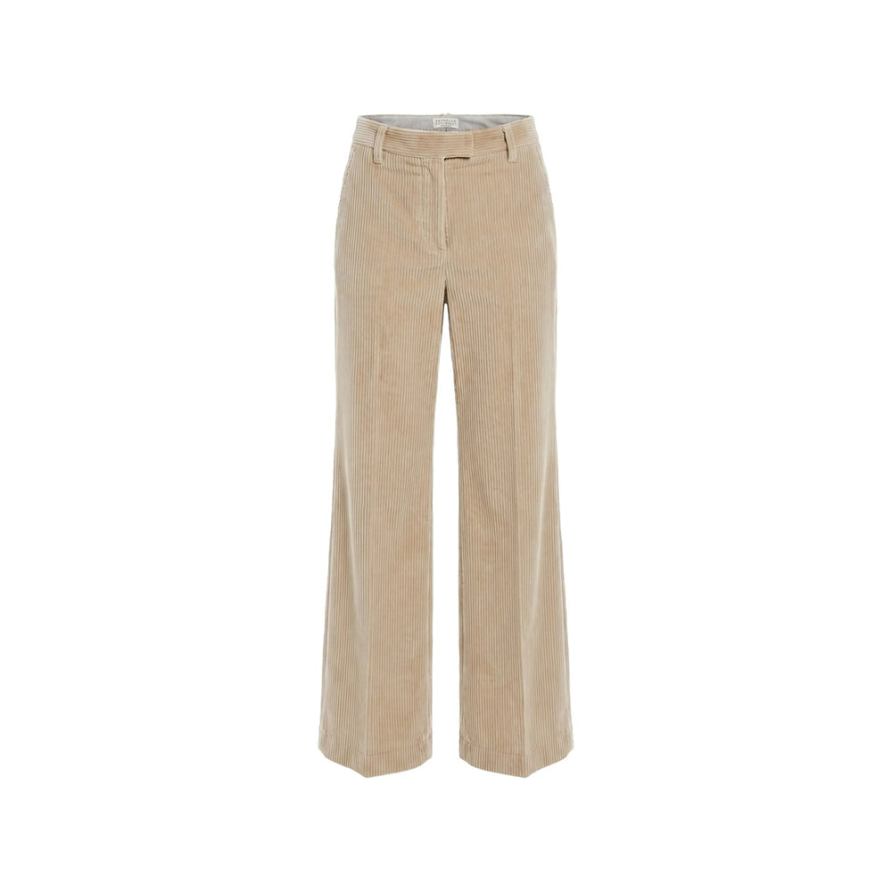 Brunello Cucinelli Neutrals Trousers - Straight Trousers Women