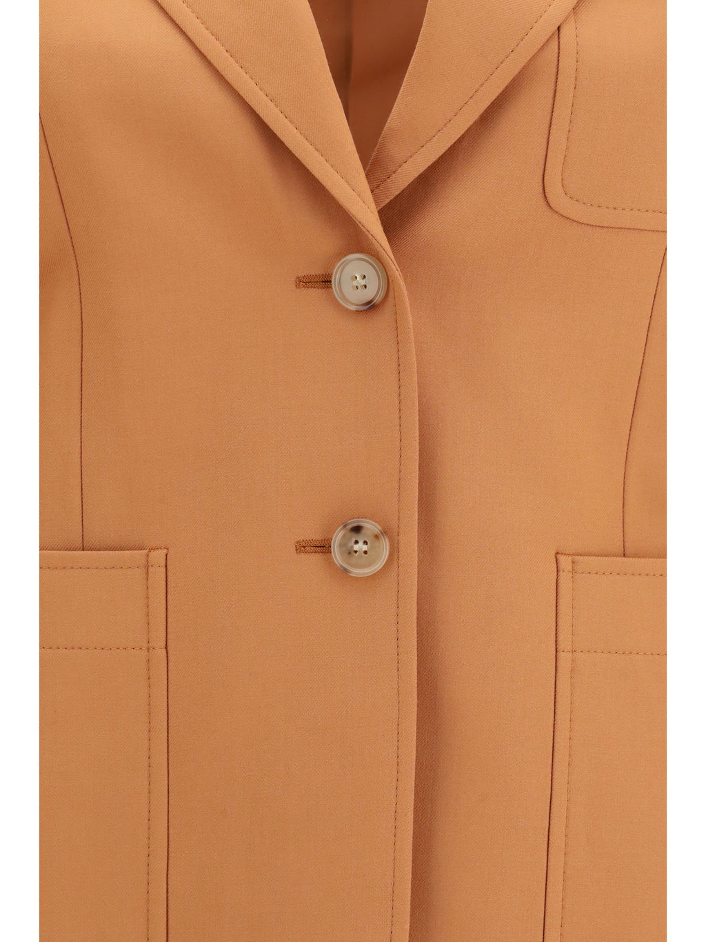 Chloé Women Straight-Cut Wool Gabardine Blazer