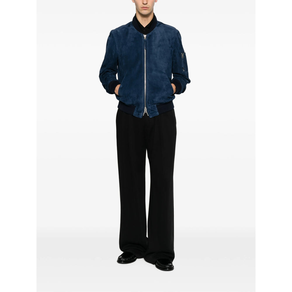 Tom Ford Blue Jackets - Leather Jackets Men