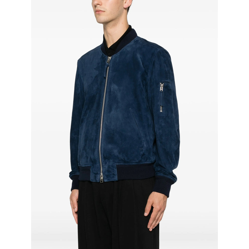 Tom Ford Blue Jackets - Leather Jackets Men
