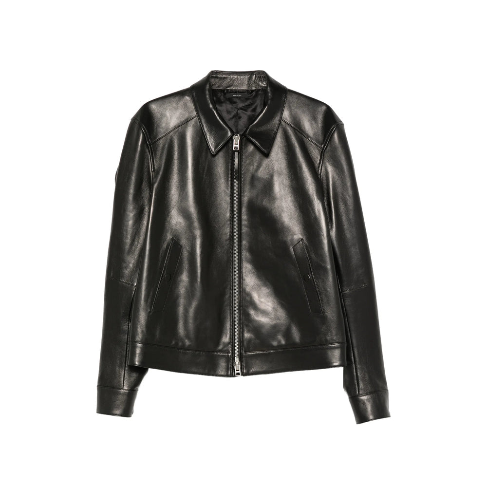 Tom Ford Black Jackets - Leather Jackets Men