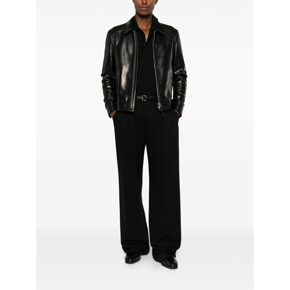 Tom Ford Black Jackets - Leather Jackets Men
