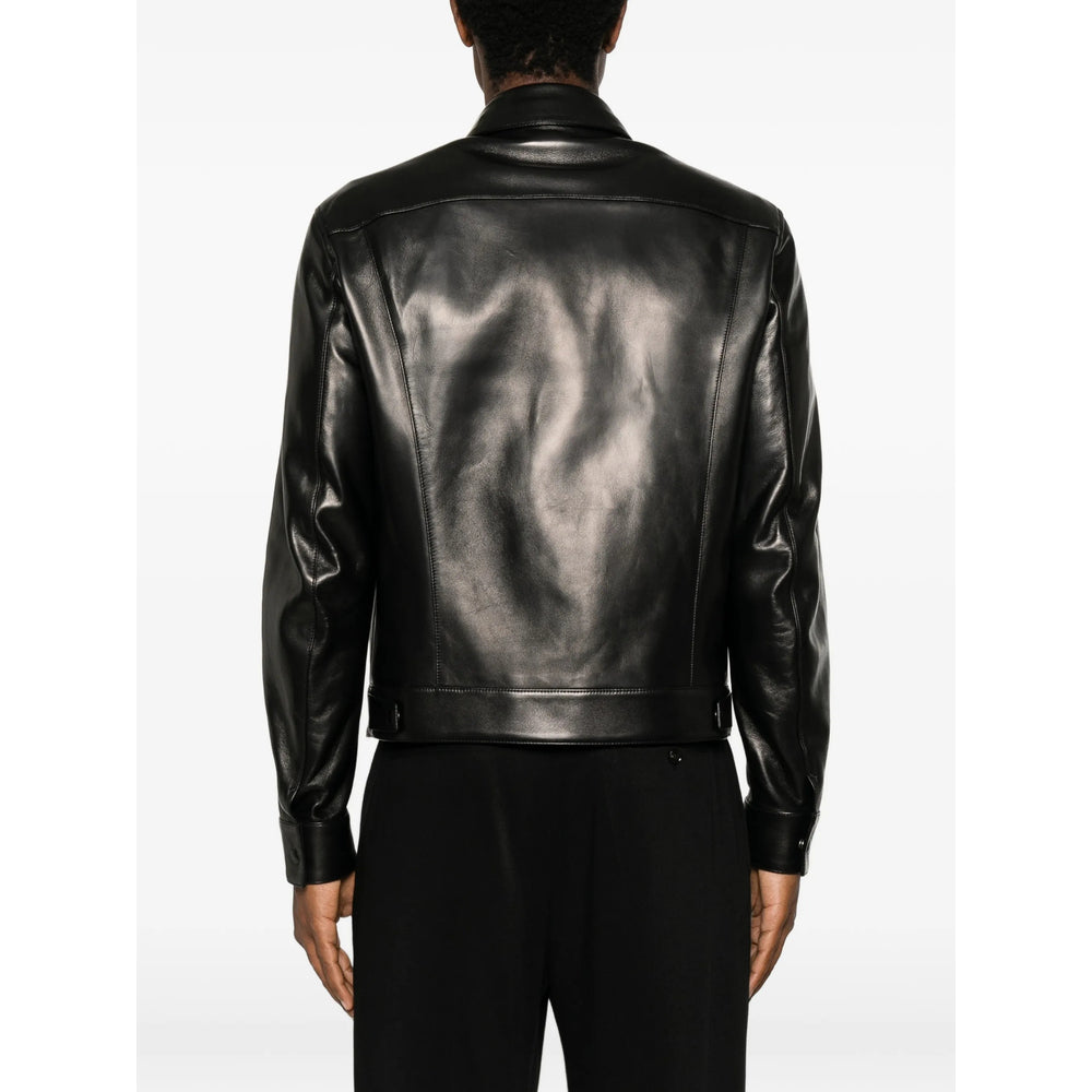 Tom Ford Black Jackets - Leather Jackets Men