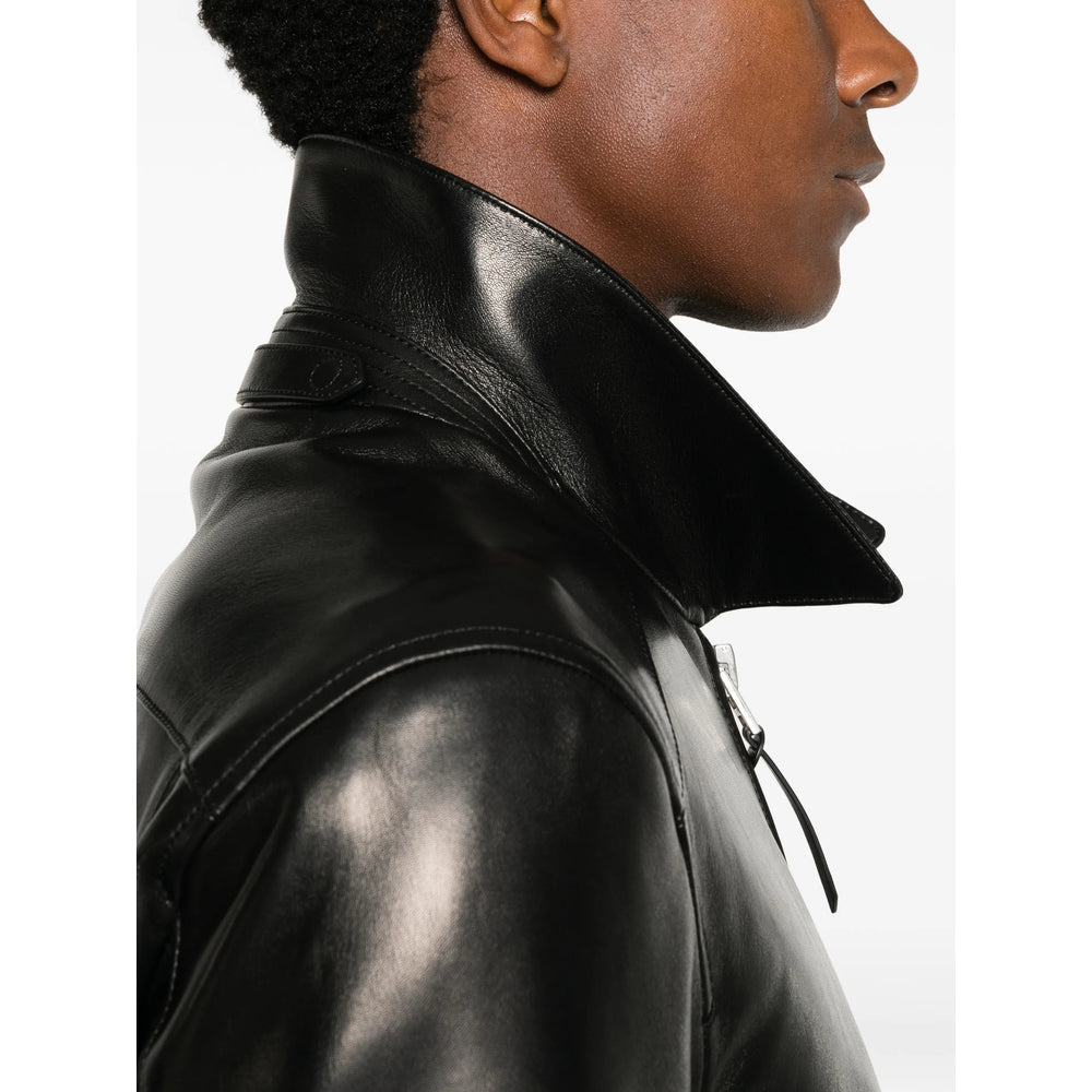 Tom Ford Black Jackets - Leather Jackets Men