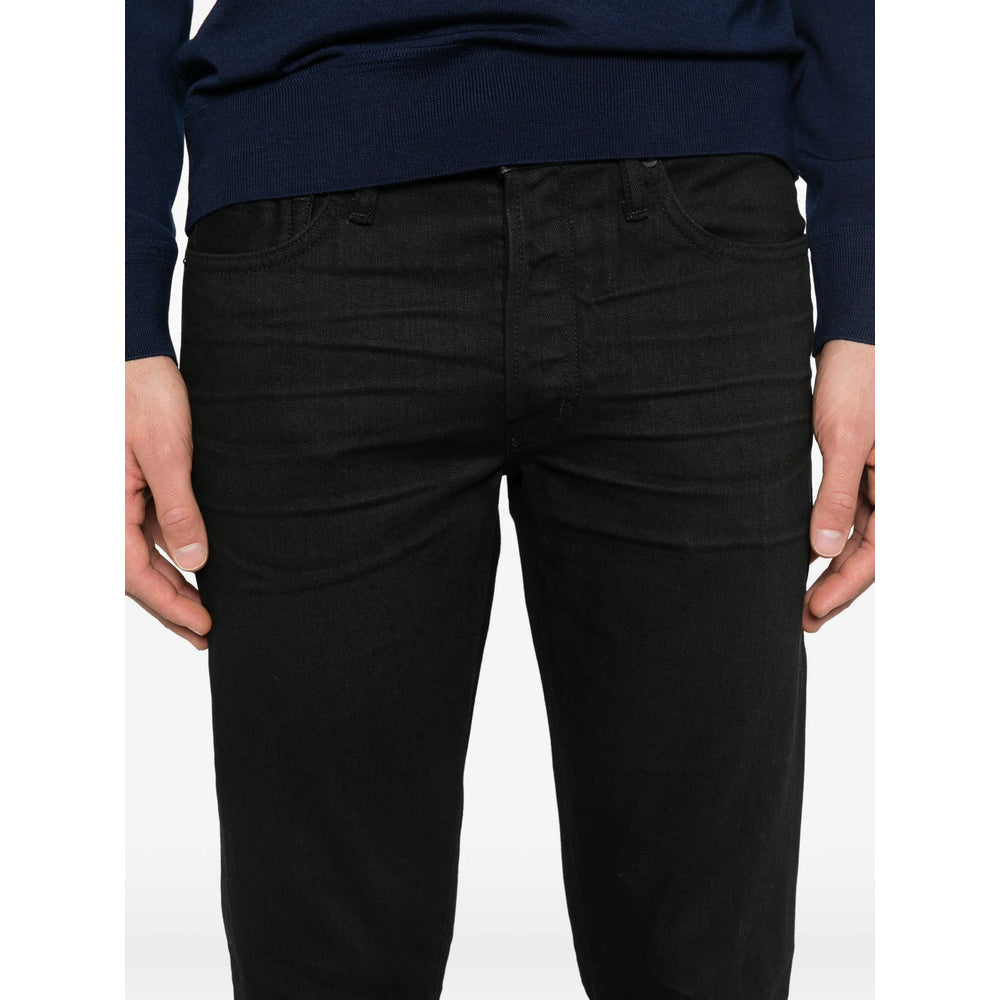Tom Ford Black Denim - Slim-Fit Jeans Men