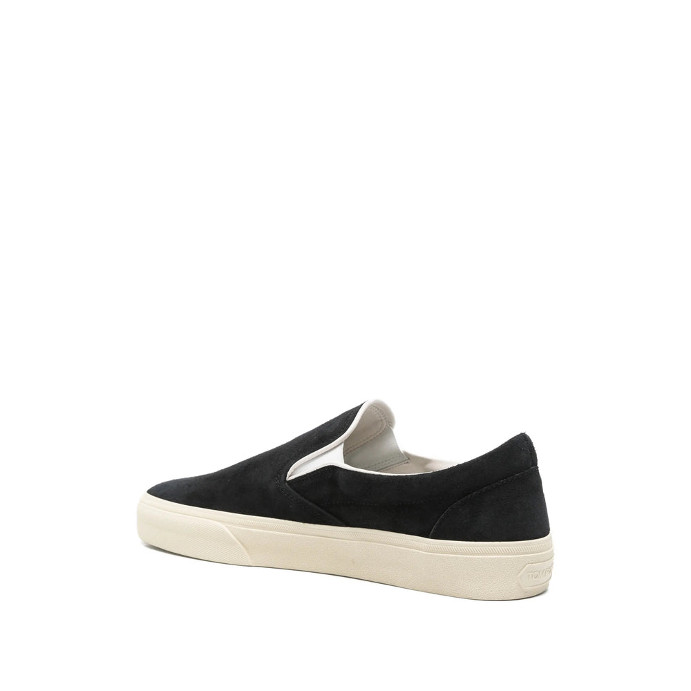 Tom Ford Black Trainers - Slip-Ons Men