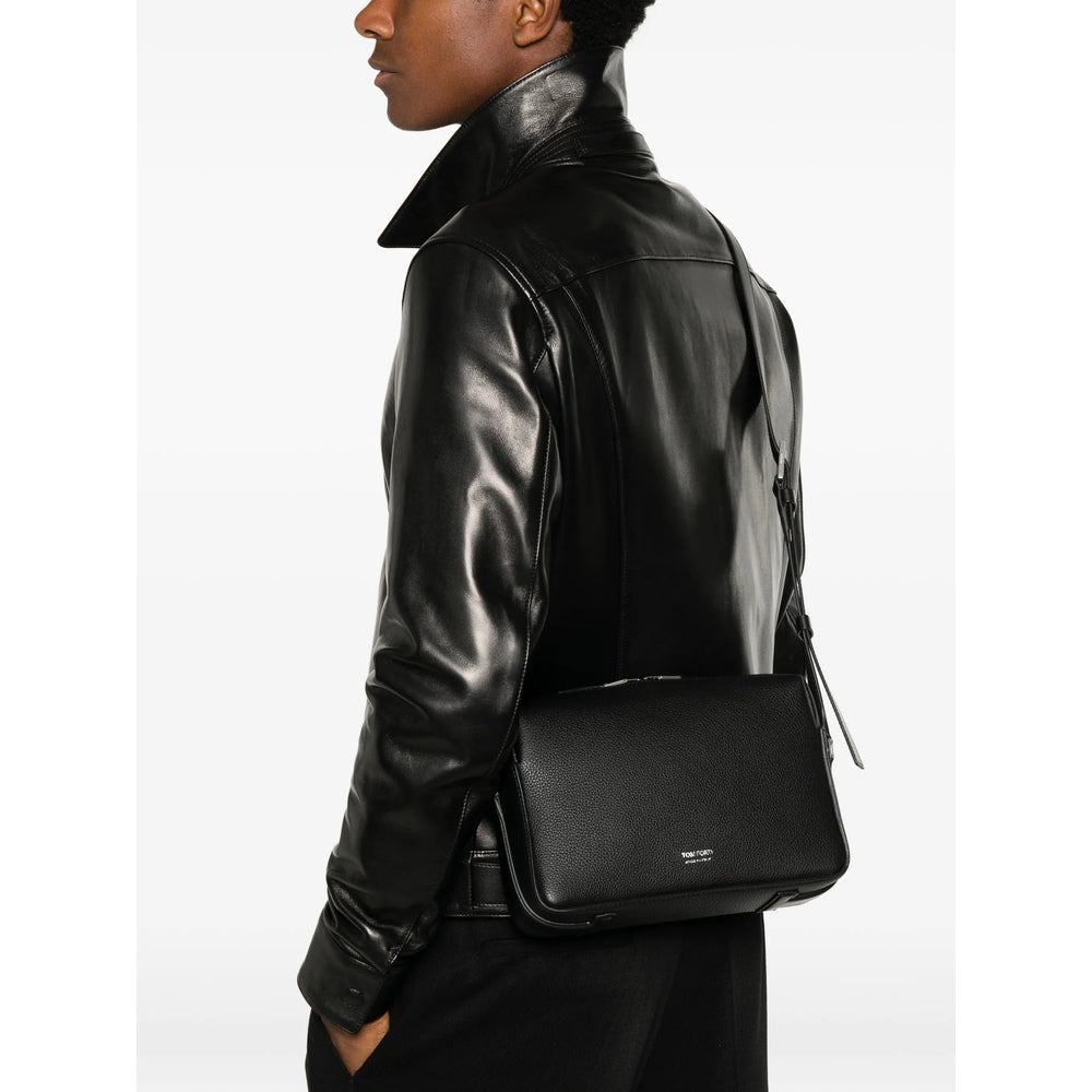 Tom Ford Black Messenger Bags Men