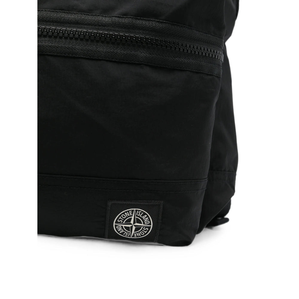 Stone Island Black Backpacks Men