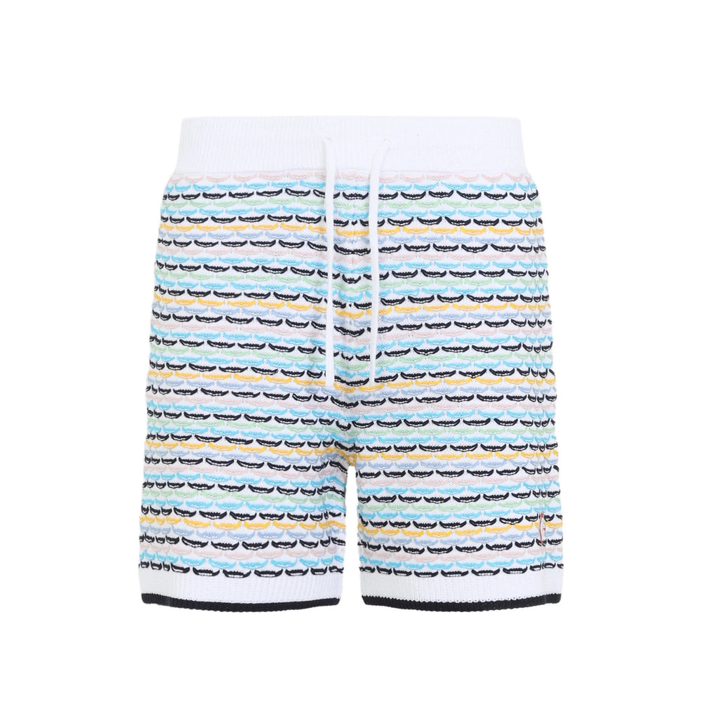 Casablanca White Shorts - Bermuda Shorts Men