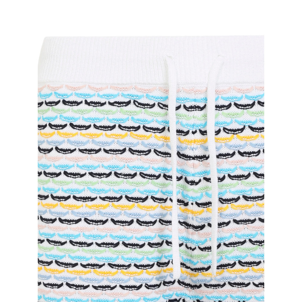 Casablanca White Shorts - Bermuda Shorts Men