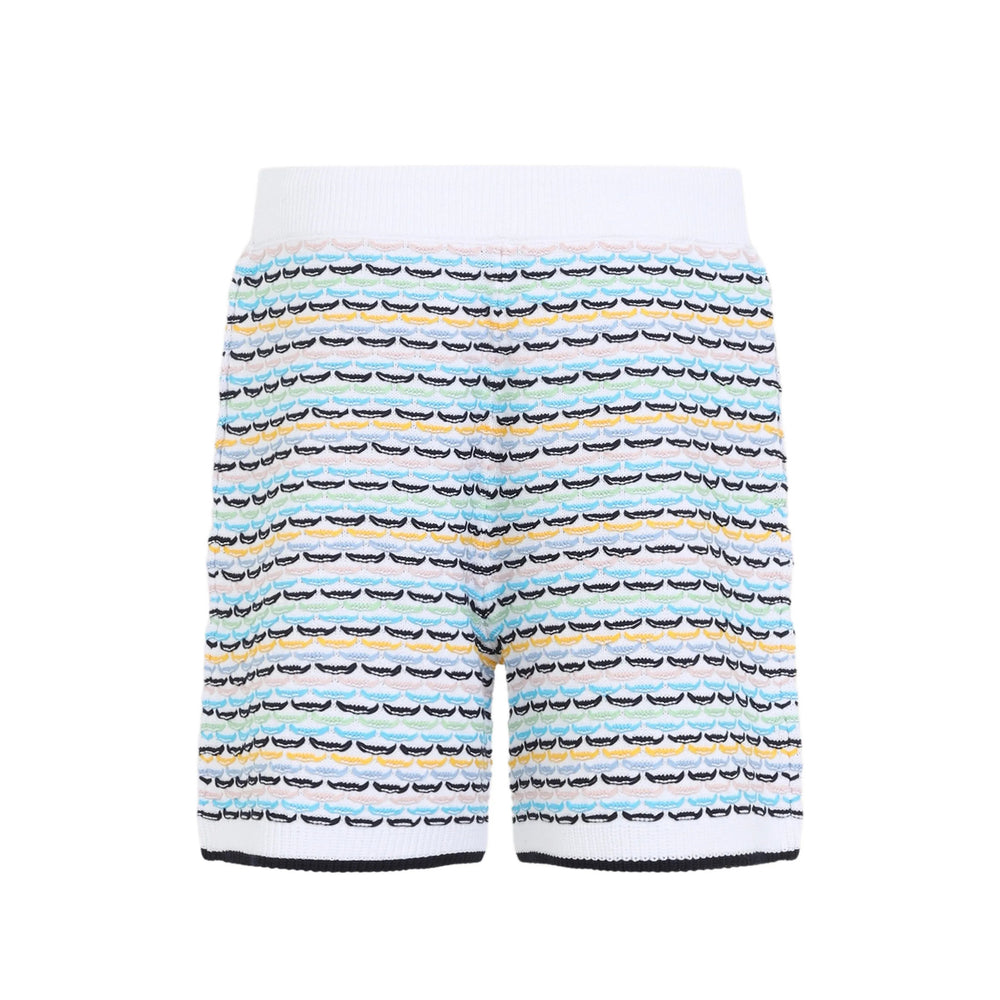 Casablanca White Shorts - Bermuda Shorts Men