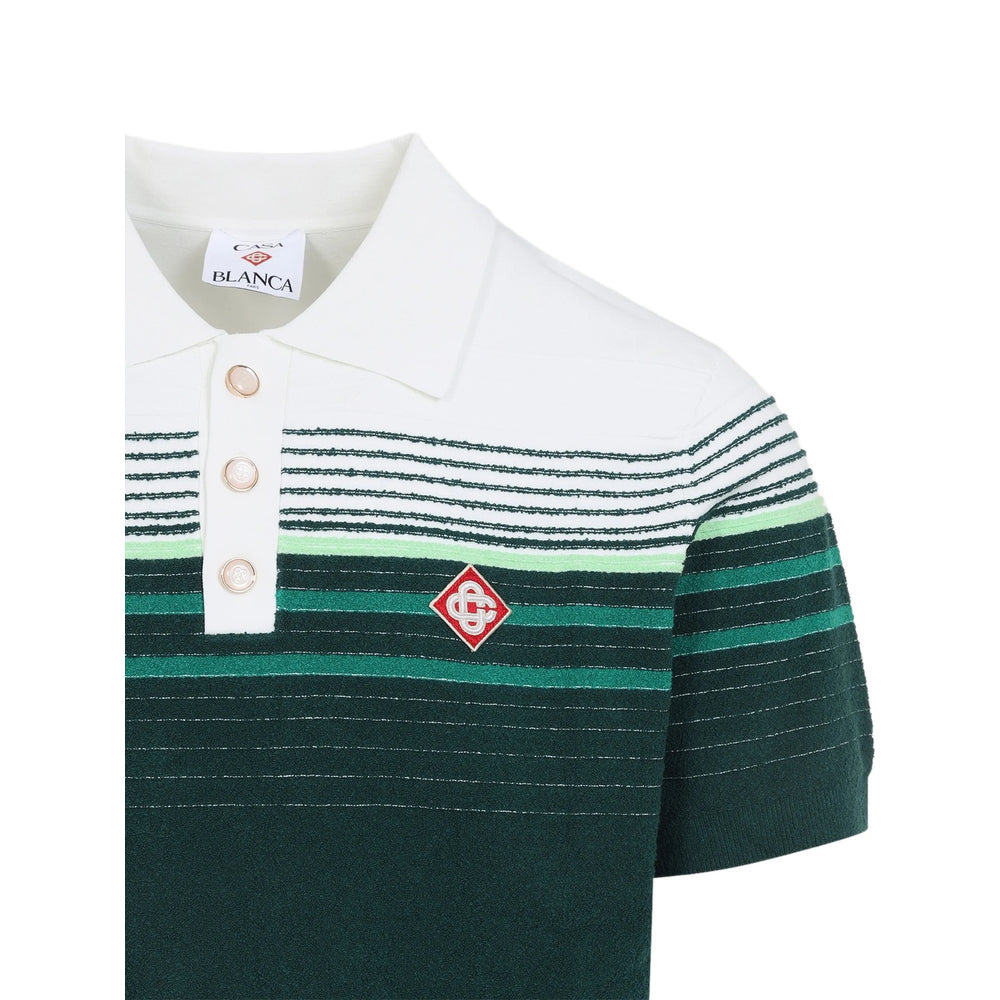 Casablanca Green Polo Shirts Men