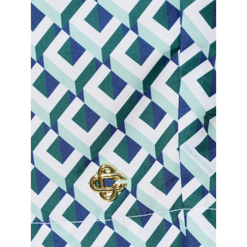 Casablanca White Beachwear - Swim Shorts Men