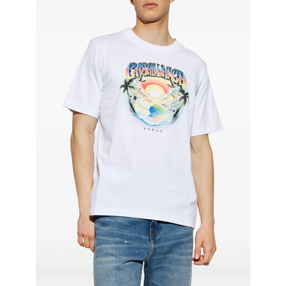 Casablanca White T-Shirts & Vests - T-Shirts Men