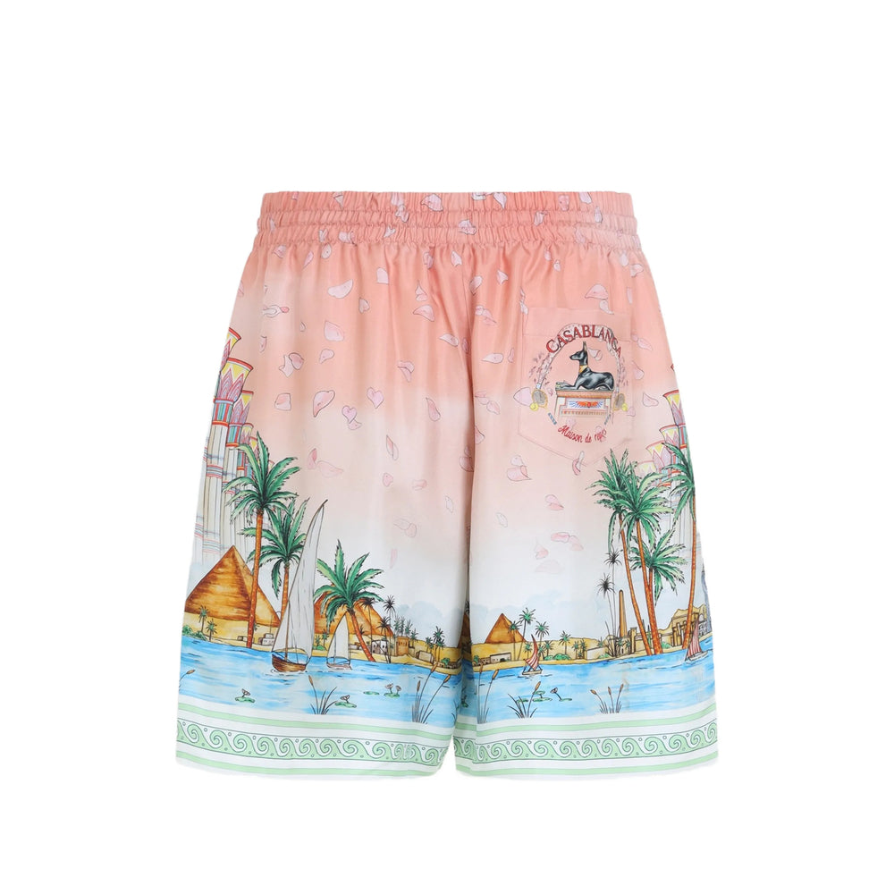 Casablanca Pink Shorts - Track & Running Shorts Men