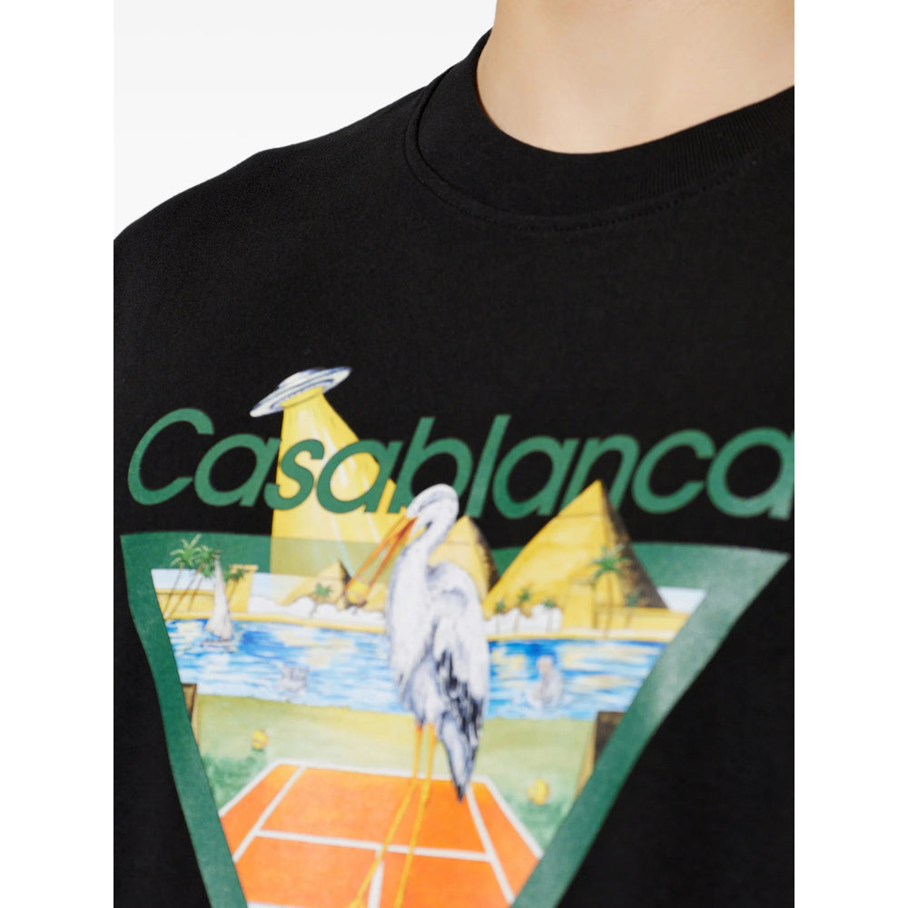 Casablanca Black T-Shirts & Vests - T-Shirts Men