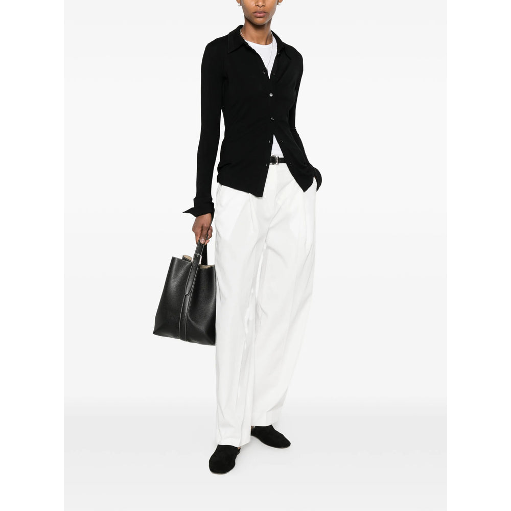 Toteme White Trousers - Palazzo Pants Women