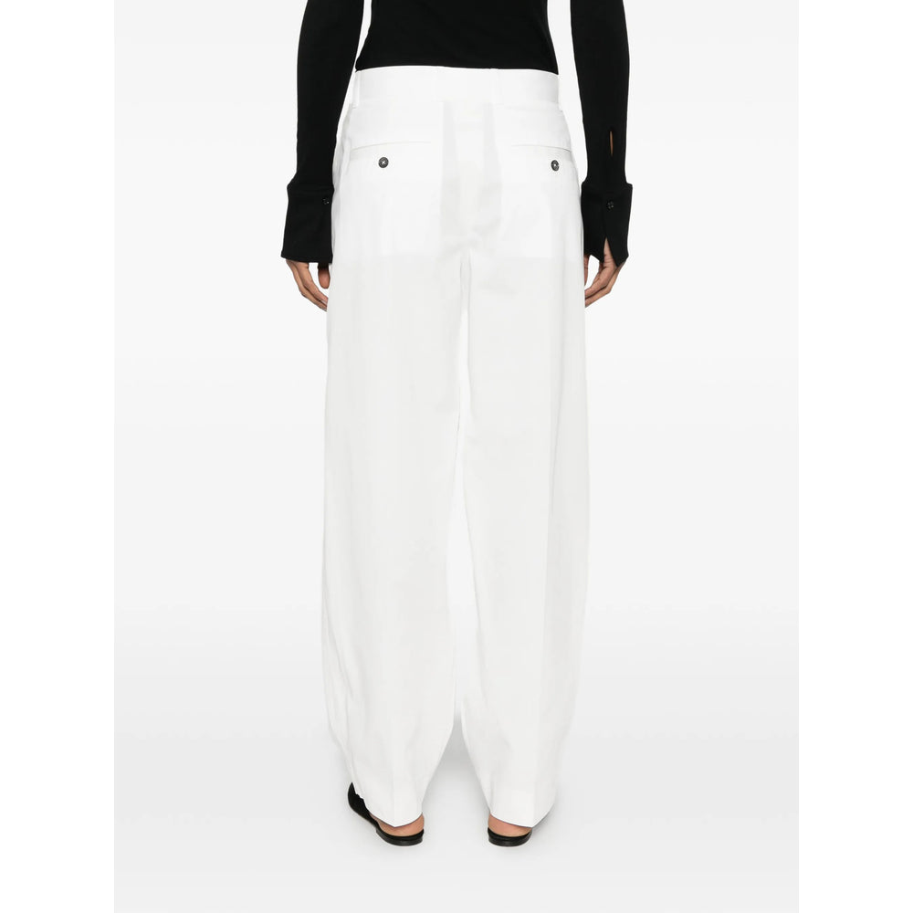Toteme White Trousers - Palazzo Pants Women