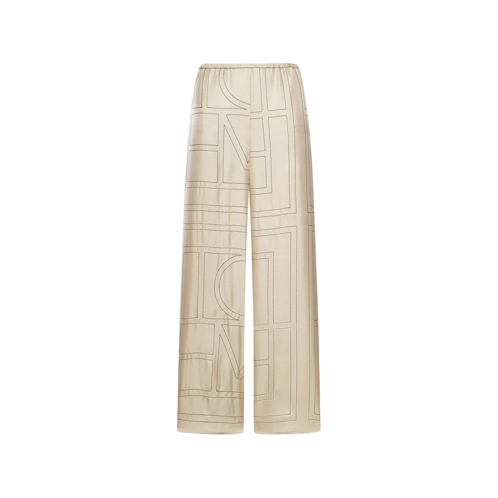 Toteme Neutrals Trousers - Straight Trousers Women