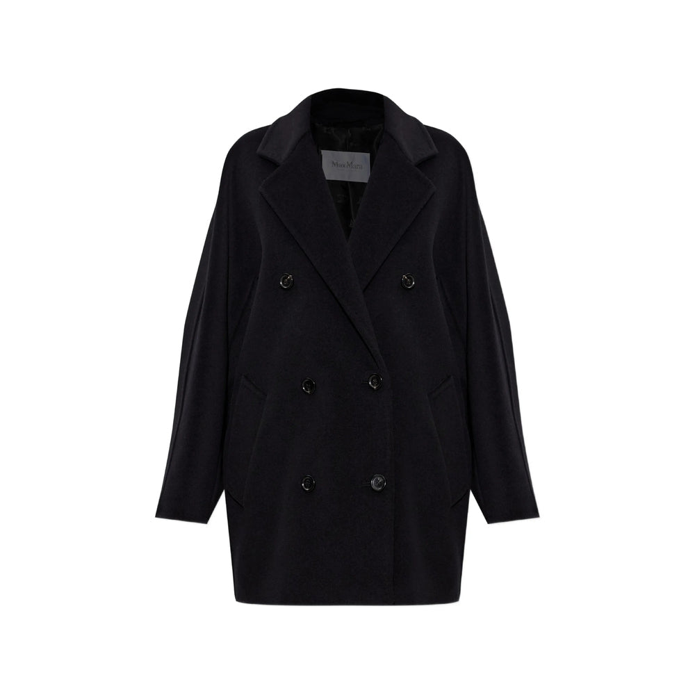 Max Mara Black Coats - Double Breasted & Peacoats Women