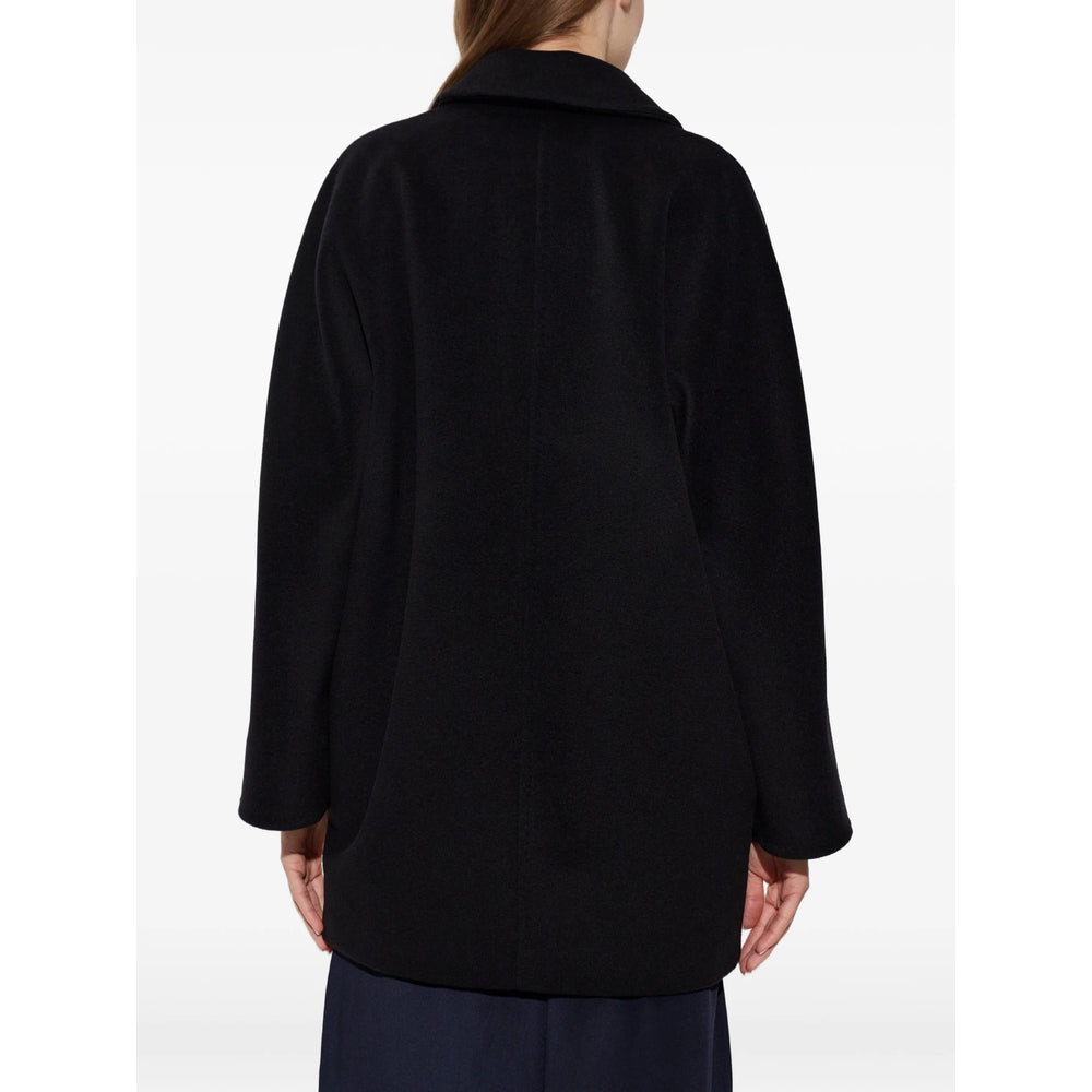 Max Mara Black Coats - Double Breasted & Peacoats Women