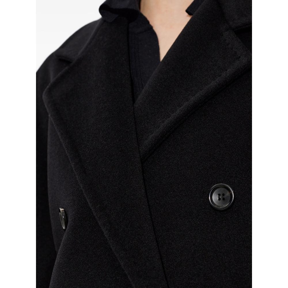Max Mara Black Coats - Double Breasted & Peacoats Women