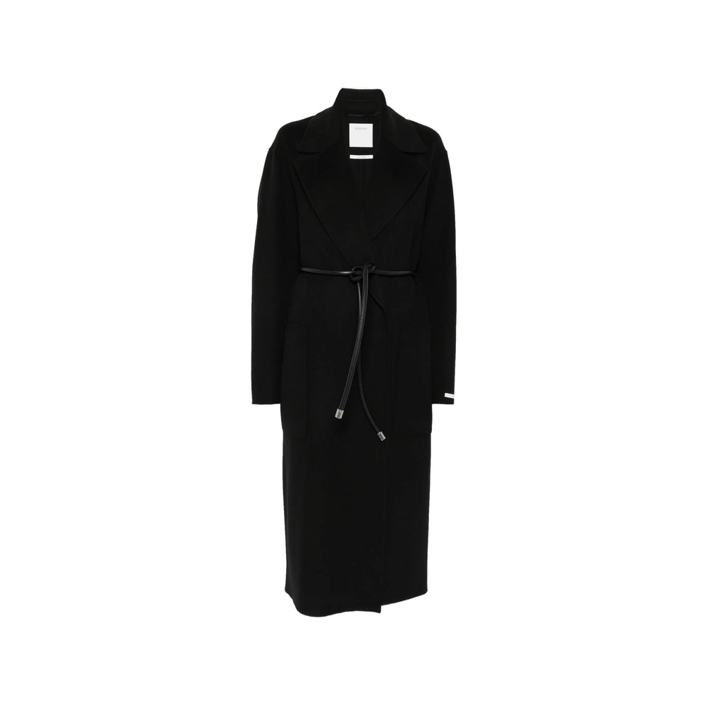 Sportmax Black Coats - Single Breasted Coats Women
