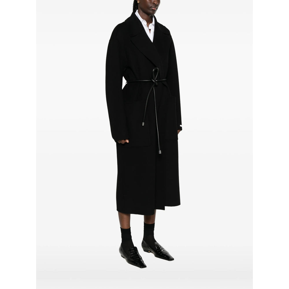 Sportmax Black Coats - Single Breasted Coats Women