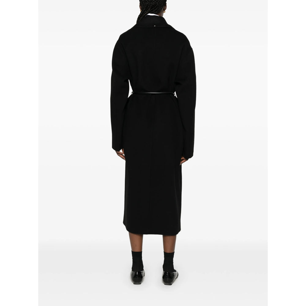 Sportmax Black Coats - Single Breasted Coats Women