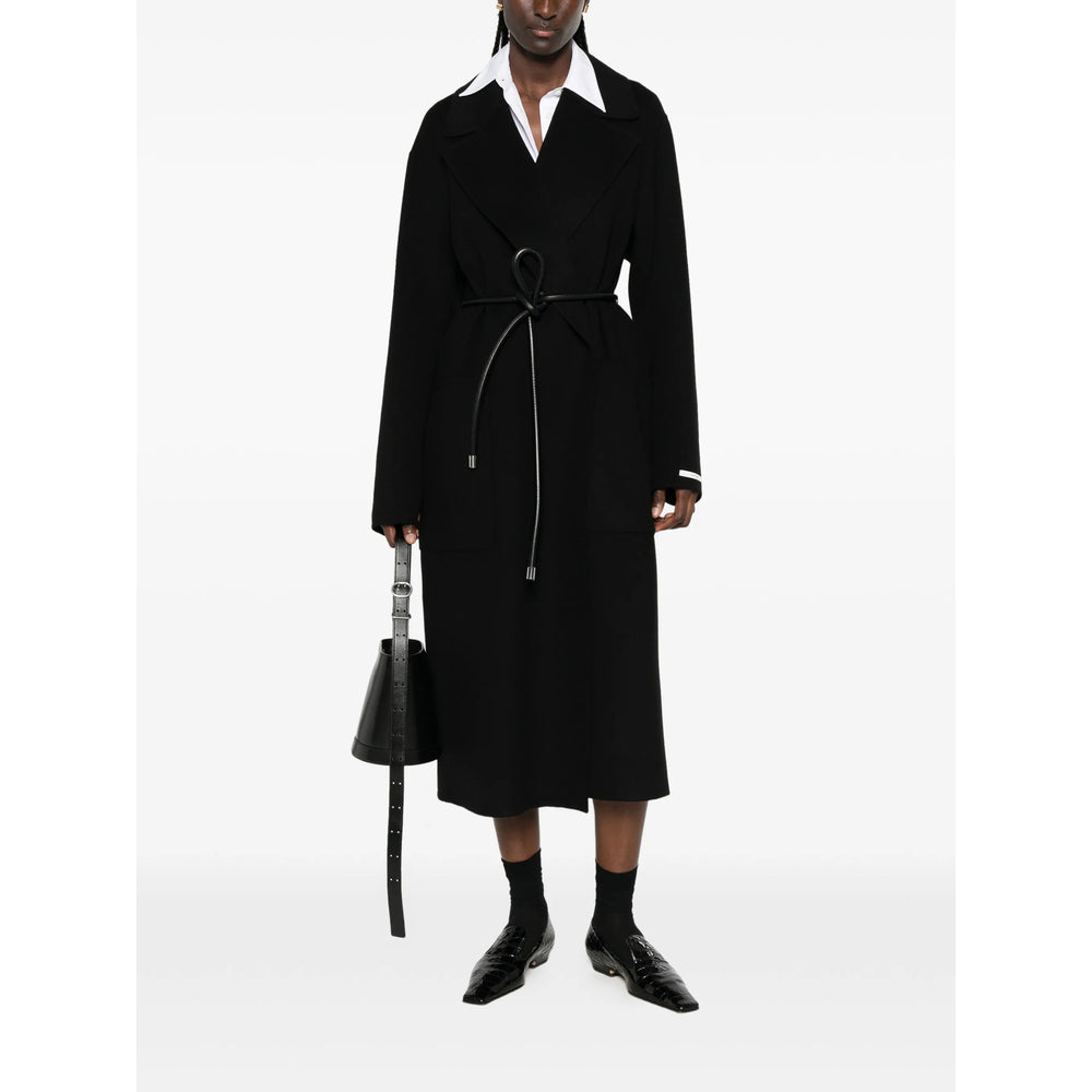 Sportmax Black Coats - Single Breasted Coats Women