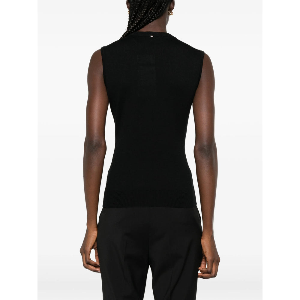 Sportmax Black Tops - Vests & Tank Tops Women