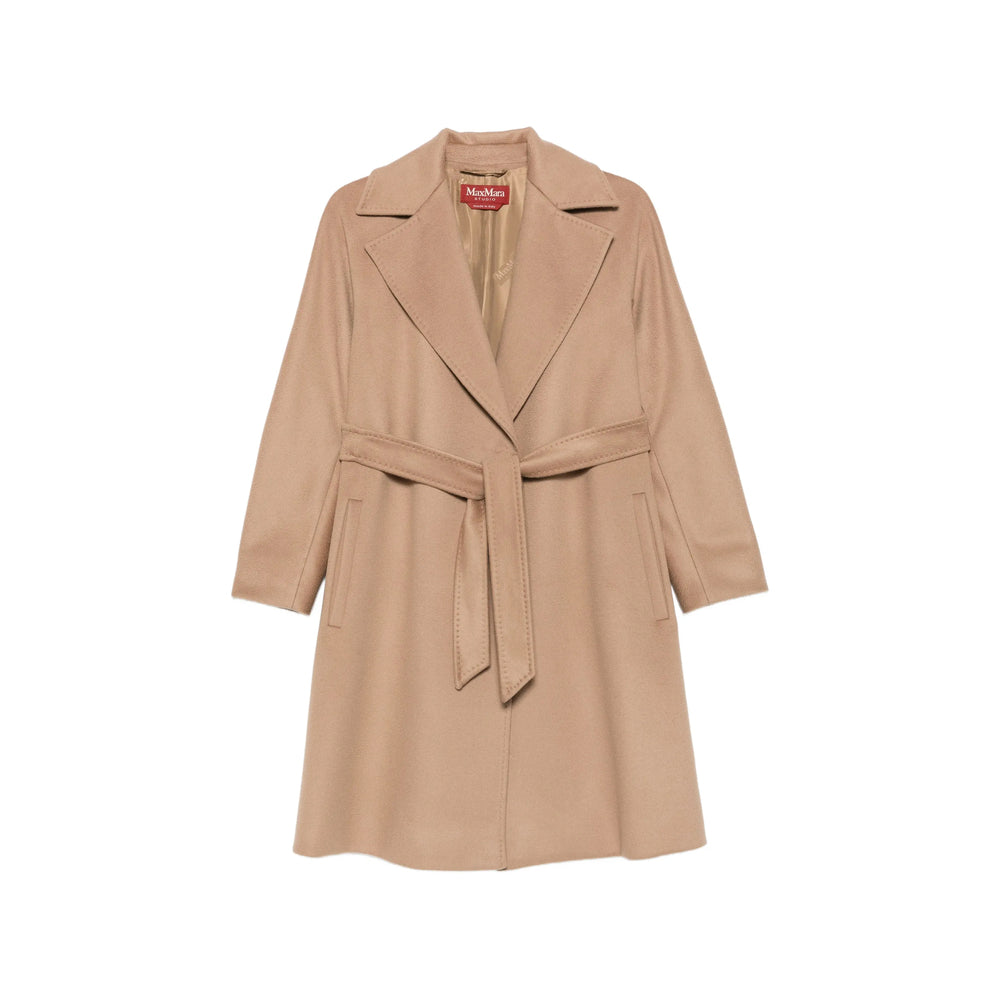 Max Mara Studio Neutrals Coats - Single Breasted Coats Women